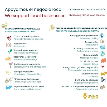 Апартаменты Living Canteras Homes - Smart Beachfront *